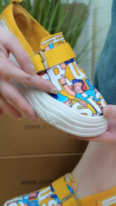 Joy&Mario Women Shoes Fashion Cartoon Embellished Adjustable Buckle Comfortable Lightweight Loafers