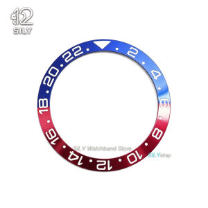 38*30.7mm High quality Diving Ceramic/Aluminum Watch Bezel Insert Ring Slope for Rolex Water Ghost GMT 007 Watch Case Accessory