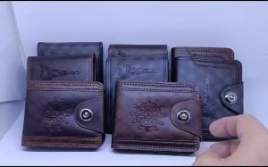 Dompet Pria Dompet Magnit Ukuran Mini Model Motif Bahan PU Murah