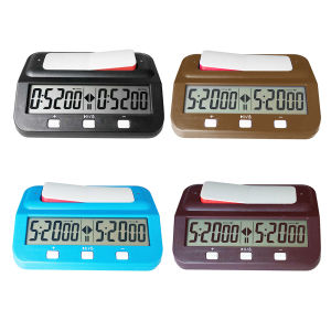 【HRFS】 Chess Digital Timer Professional Stopwatch Board Clock Plastic Battery Powered Multifunctional Lightweight for Training Teaching