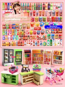 Miniature Food Drink Toy Models