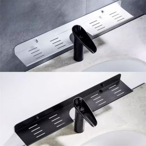 Hole-Free Bathroom Storage Rack
