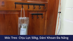 Móc treo quần áo vật dụng chống gỉ sét giá để đồ dùng nhà tắm bếp thanh kệ dán bắt tường khoan lỗ cao cấp moc chịu lực
