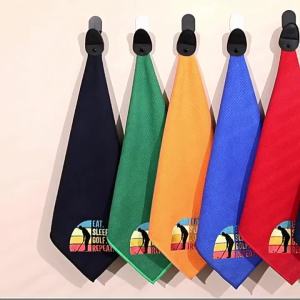 Golf towel digital color printed logo super absorbent soft skin towel for golf course