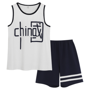 Bộ đồ ngủ bé trai MiiOW Cat Person bằng cotton thoáng khí phong cách hoạt hình