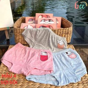 Set 3 Quần Chip Bé Gái Mặc Váy Cao Cấp Kháng Khuẩn Và Mát Mẻ Với Nhiều Họa Tiết.