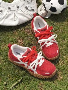 Agsdon | Red Breathable Training Shoes For Women Thick Sole
