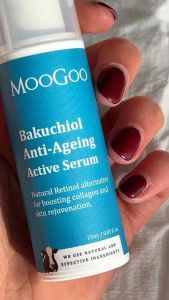 Serum bakuchiol (1%) thuần chay thay thế retinol cho da nhạy cảm giúp tăng sinh collagen và trẻ hoá MooGoo 25ml