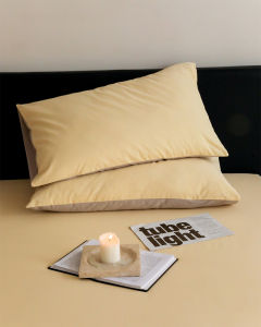 Thickened Pure Cotton Flannel Pillowcase Double Splice Pillow Cover Breathable Warm Single Person Pillowcase Bedding Accessories