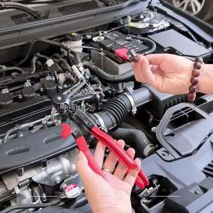 Wire Long Reach Hose Clamp Pliers Set Fuel Oil Water Hose Auto ToolsHose Clamp Pliers for Fuel Oil & Water HosesRed