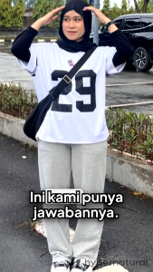 Clote Kaos Salur Pocket Oversize CVC 24s - Beigi White TPSBW