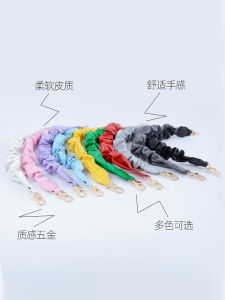 Fashionable PU Leather Bag Strap with Pleated Design Single Shoulder Underarm Bag Strap Womens Handbag Accessories Available for Individual Purchase