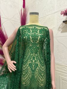 kain  brukat semi francis katun halus motif zigzag