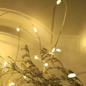 2m-10m LED String Light 8 Colors Fairy Lights LED Copper Wire Battery Powered for Wedding Party Christmas Decor Holiday Garland