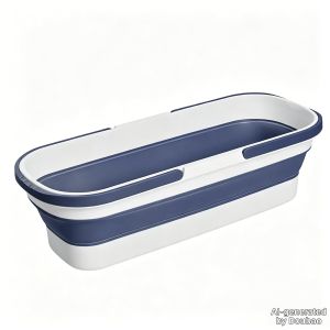Foldable Wheeled Rectangular Mop Bucket