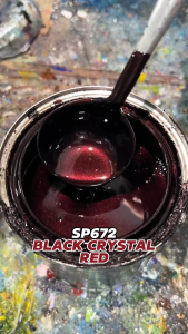 Black Crystal Diamond Metallic Paint Cat 2K Touch Up Paint Aerosol DIY Cat Spray Bottle Hitam Kristal Motor Kereta Aikka