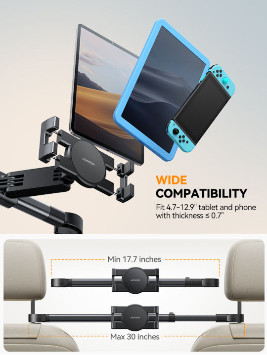 joyroom%20%7C%20Joyroom%20Car%20Tablet%20Holder%20Mount%20Extension%20Arm%20Headrest%20Stand%20for%20Back%20Seat%20For%20iPad%20Pro,%20Air,Galaxy%20Tab%204.7-13"%20Devices%20JR-ZS380%20-%20Image%207