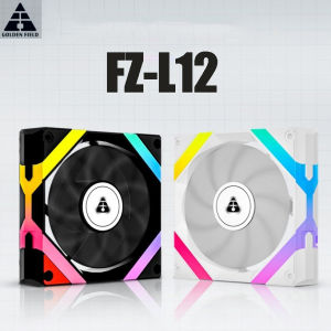 Golden Field FZ-L12 พัดลมเคส PWM 12 ซม. 5V 3 PIN ARGB 4PIN ทํางานที่ 600 - 1500 RPM