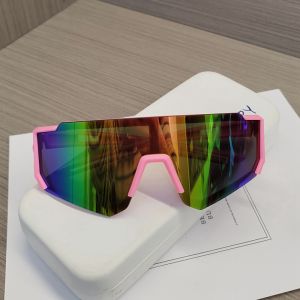 Kids Outdoor Cycling Windproof UV Protection Cool Baby Large Frame Sunglasses Boys Girls Fashionable Sunscreen Glasses