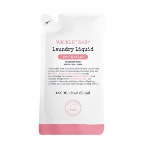 Wickle Baby Laundry Liquid Detergent Enzyme Based Stain Removal Antibacterial Newborn Safe for Washing Clothes And Underwear