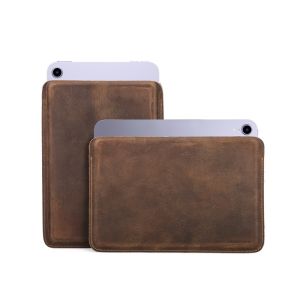 Genuine Leather Sleeve Case For iPad Mini 6th Generation 8.3 inch Cow Leather Cover For iPad mini 5 4 3 2 1 7.9 inch