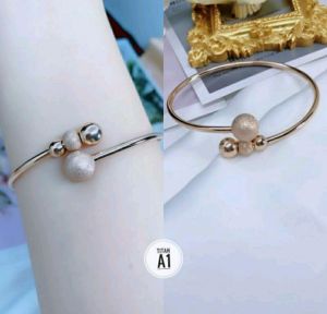 Xp.id - Gelang Tangan Titanium Bangle Flexible Model Boba Bola Pasir P7