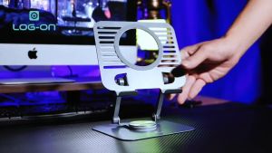 LOG ON METAL STAND HOLDER FOR SMARTPHONE & TABLET LO-CRH67 ROTASI 360