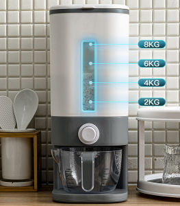 ถังใส่ข้าวสาร กล่องเก็บข้าวสาร กล่องเก็บอาหารแห้ง ภาชนะเก็บข้าว ที่เก็บข้าวสาร ถังเก็บข้าวสาร มี2สีให้เลือก กล่องใส่ข้าวสาร ความจุ12kg