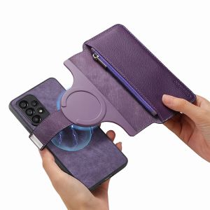 Multiple Cards Storage Leather Magnetic Case For Samsung Galaxy S26 S25 S24 S23 S22 Plus Ultra FE Edge Full Protection Man Cover