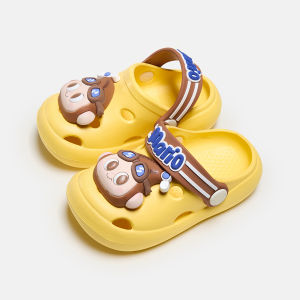 Cheerful Mario | Hole Pattern Summer Toddler Sandals for Home