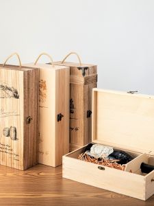 Hộp Đựng Rượu Vang Gỗ Nguyên Khối Hai Chai Hộp Quà Tặng Đựng Hai Chai Hộp Đựng Đồ Thủ Công Bằng Gỗ Linden Hộp Đựng Rượu Vang Bằng Gỗ