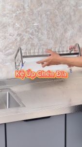 Kệ úp đĩa lớn nhỏ Inox 304 Hobby home decor KUD14 có khay hứng nước