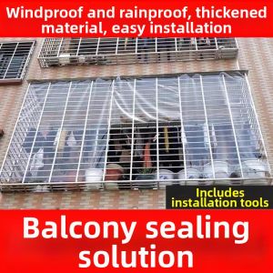 Dustproof Sunscreen No-drilling Waterproof Rain-shield Window Cover