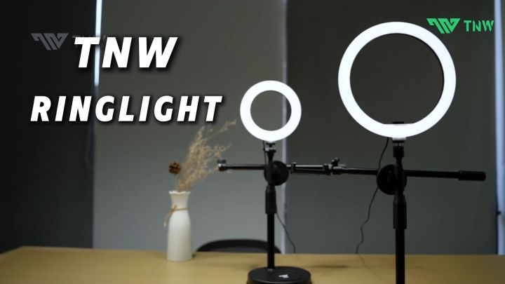 TNW Overhead Phone Stand Led Ring Light Phone Holder Stand