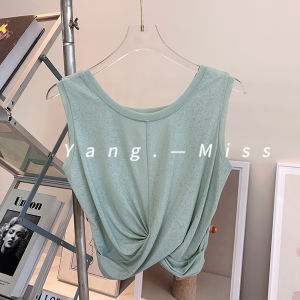 เสื้อกั๊กแขนกุดแบบสวมสองด้าน ทรงหลวม ทรงสลิมฟิต สำหรับออกกำลังกาย โยคะ วิ่งกลางแจ้ง เสื้อผ้าทำงาน