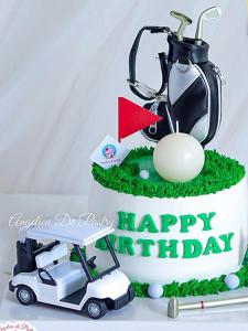 Internet Hot Casual Sports Golf Cake Decorative Creative Men Sports Birthday Classy Golf Ball Candle Plug-in