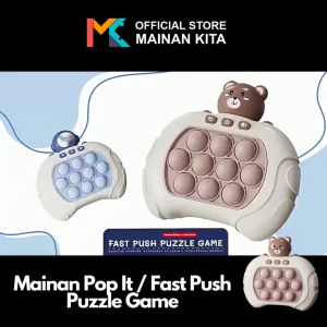 Mainan Edukatif Anak Pop It Quick Push Bubble Elektronik Game console elektrick Fidget Toys MK402