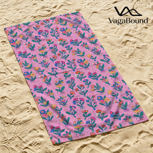 Cute Potted Flowers Quick Drying Beach Towels Ultra Lightweight Fast-drying Super Absorbent It is a must-have item for summer