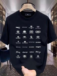 Loose Fit Large Size round Neck Short Sleeve T-Shirt Casual Comfortable Breathable Cotton Summer New Style for Men