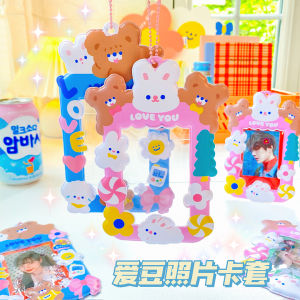 Milkjoy ที่ใส่บัตรสำหรับการเชียร์ดารากระต่ายน้อยที่ใส่บัตรน่ารักที่ใส่บัตรรถเมล์สไตล์ญี่ปุ่นสำหรับสาวอ่อนโยนบัตรอาหารนักเรียนบัตรสารที่หนา