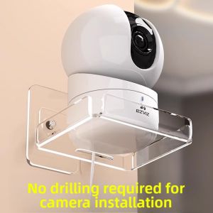 MONLEYTA | No-Drill Indoor Outdoor Camera Stand Router Placement Holder Home Security Monitor Bracket Universal Wall Mounted Rack