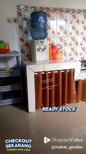 Gorden Kolong Dapur Aesthetic Model Smokring Terbaru Hordeng Wastapel Minimalis Cantik