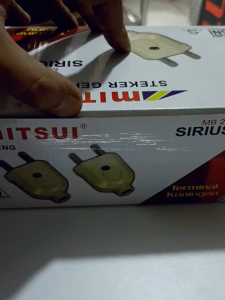 10 PCS Steker Gepeng Mitsui MB-261 Sirius / Steker Gepeng Colokan Listrik MB261 Sirius Murah Kualitas SNI