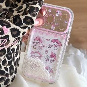 Sanrio | Ốp Điện Thoại Hoạt Hình Dễ Thương Candy Melody Chống Sốc Chống Vân Tay Chống Bụi Chống Trượt Cho iPhone 15/16/17 Pro Max