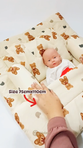 Malaya Baby | Bedcover Bayi Set Katun Korea l UK 106 x 72 CM MEDIUM