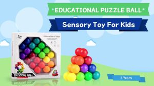 Sensory Toys Rotating balls for kids Toddler Toys Autism Rainbow Puzzle Ball Rainbow Balls