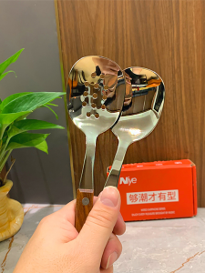 Đức Surplus 304 Cơm Inox Phục Vụ Thìa Phương Tây Dụng Cụ Ăn Sử Dụng Công Cộng Spaghetti Máy Chủ漏勺孔勺