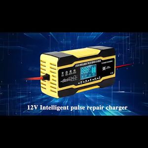 12V 10A Car Battery Charger Motorcycle Acid Battery Charger Battery Pulse Repair Pengecas Bateri Kereta