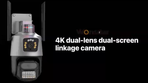 V380 PRO CCTV outdoor waterproof APP HD 4K  wifi Security Camera Dual Lens 8X Zoom IP Night Vision Camera 360 degrees without dead Angle binocular remote high-definition monitoring