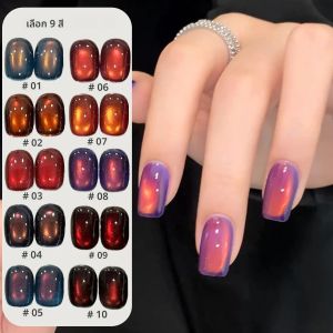 ชุดยาทาเล็บเจลแมวตา ZH Luxury แบบซึมซับแสงแดด พร้อมอุปกรณ์ทำเล็บเจลแมวตาแบบ UV LED สำหรับทำเล็บและตกแต่งเล็บ เป็นของขวัญสำหรับคริสต์มาส